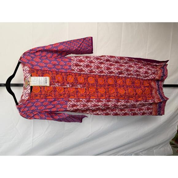 Anouk Women's Long Sleeve Dress with Floral Pattern Medium - Picture 2 of 5